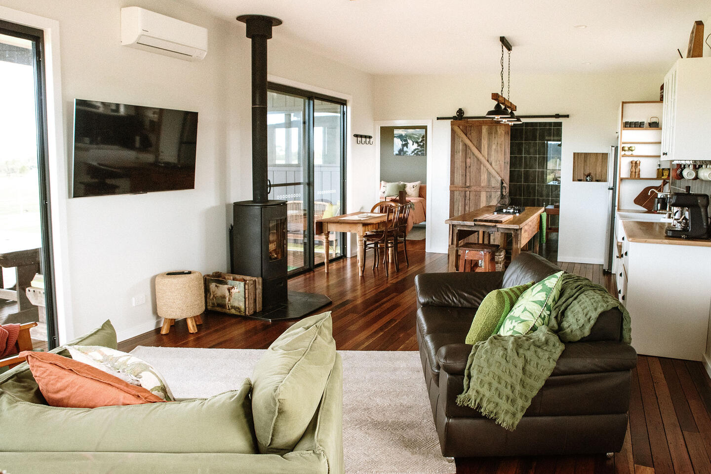 Comfortable living area at Dorrigo Rainforest Retreat